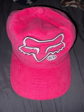 Fox Bright Pink Corduroy Snapback Hat